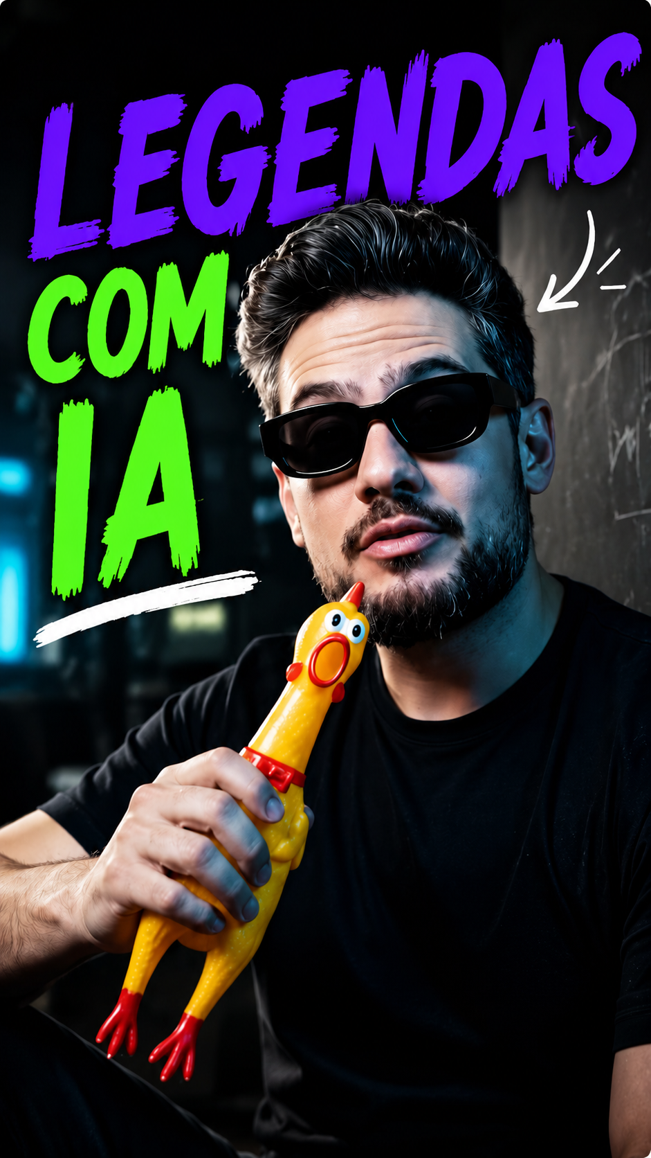 Legendas animadas com IA